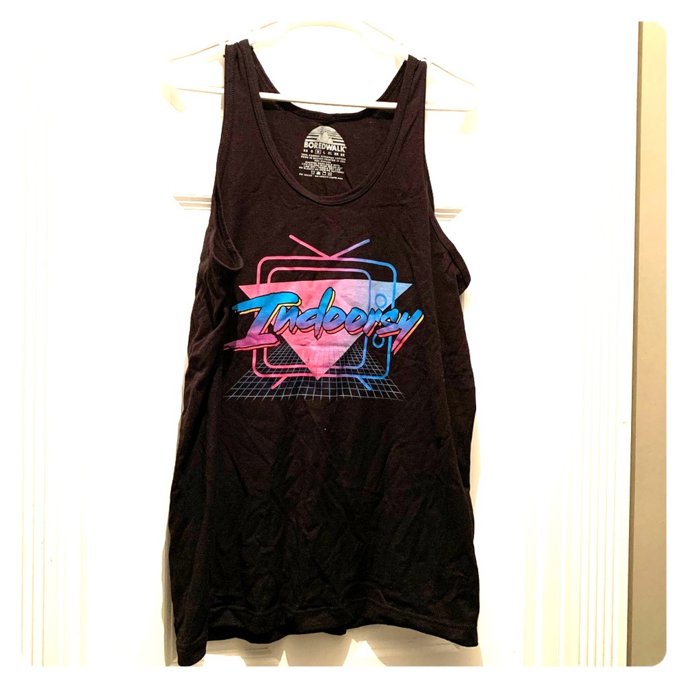 “Indoorsy” vaporwave tank top